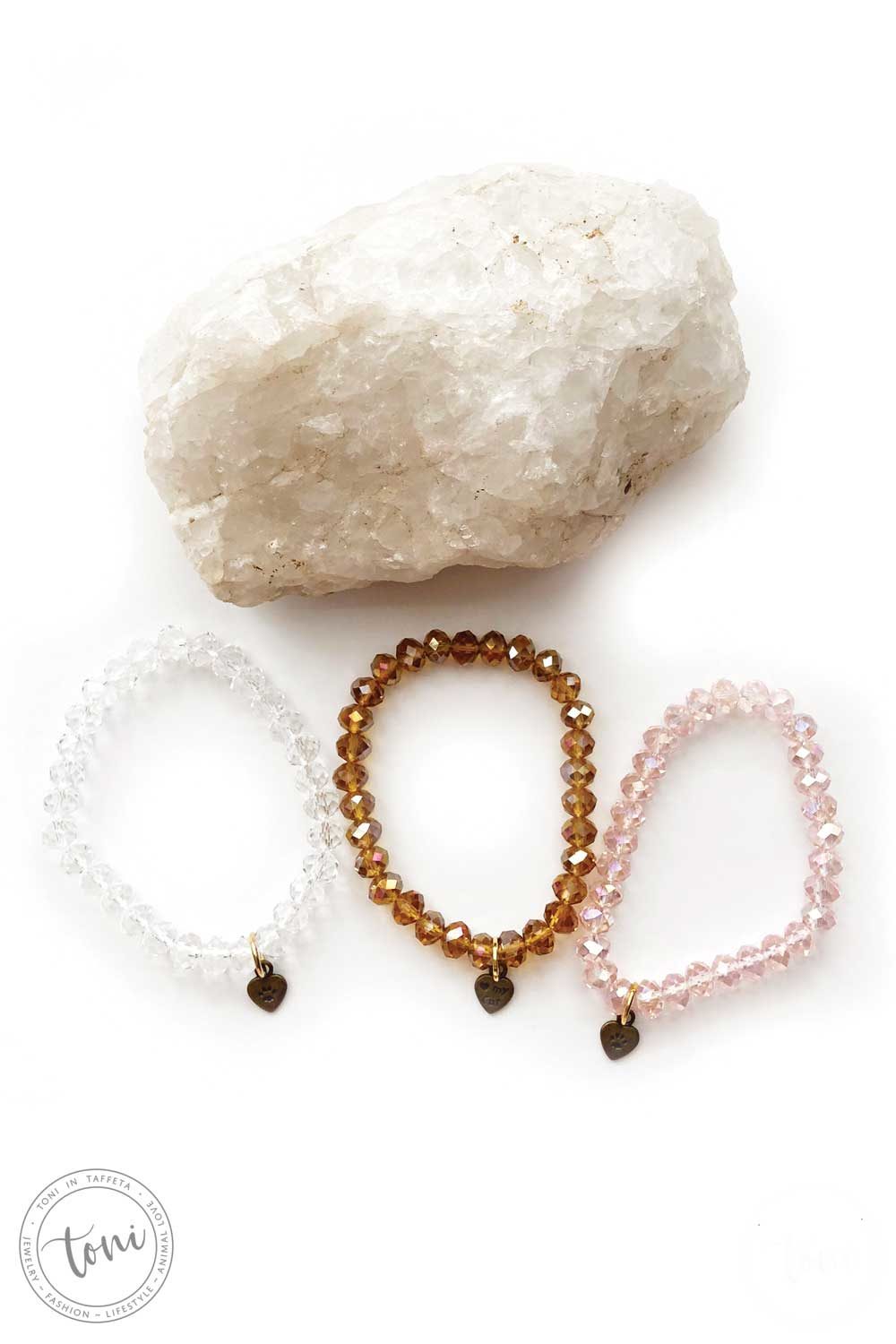 Shop Animal Love Bracelets in Quartz Crystal