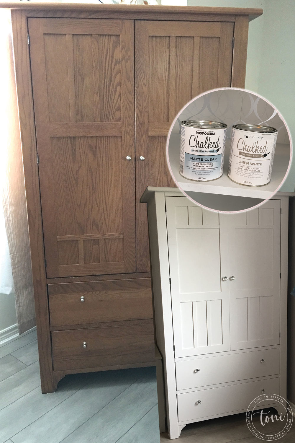 Featured Glamorous Bedroom Update with Chalk Paint - Armoire