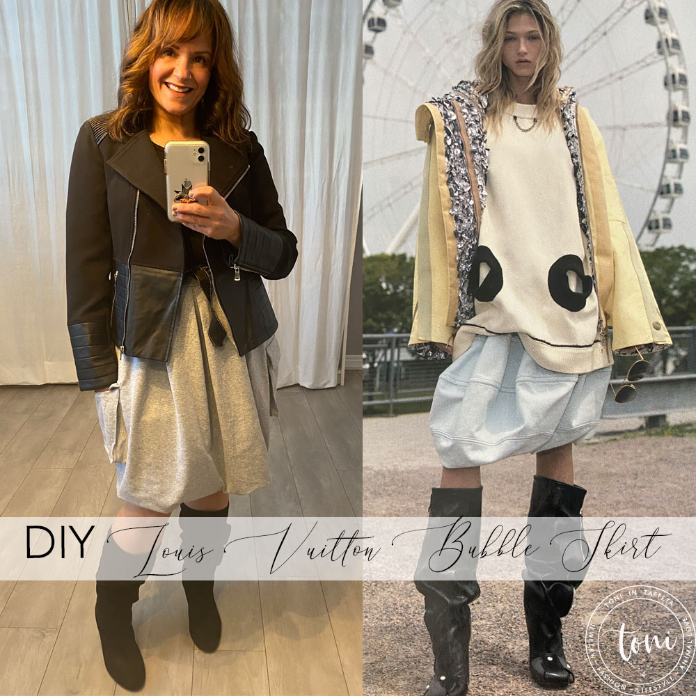 DIY Louis Vuitton Inspired Skirt